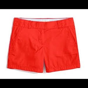 Red Chino Shorts